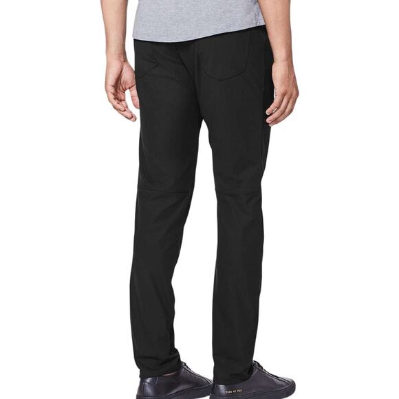 Lululemon ABC Slim Warpstreme Black Men's Pant 31 x 31 Excellent Used Condition - Picture 4 of 8